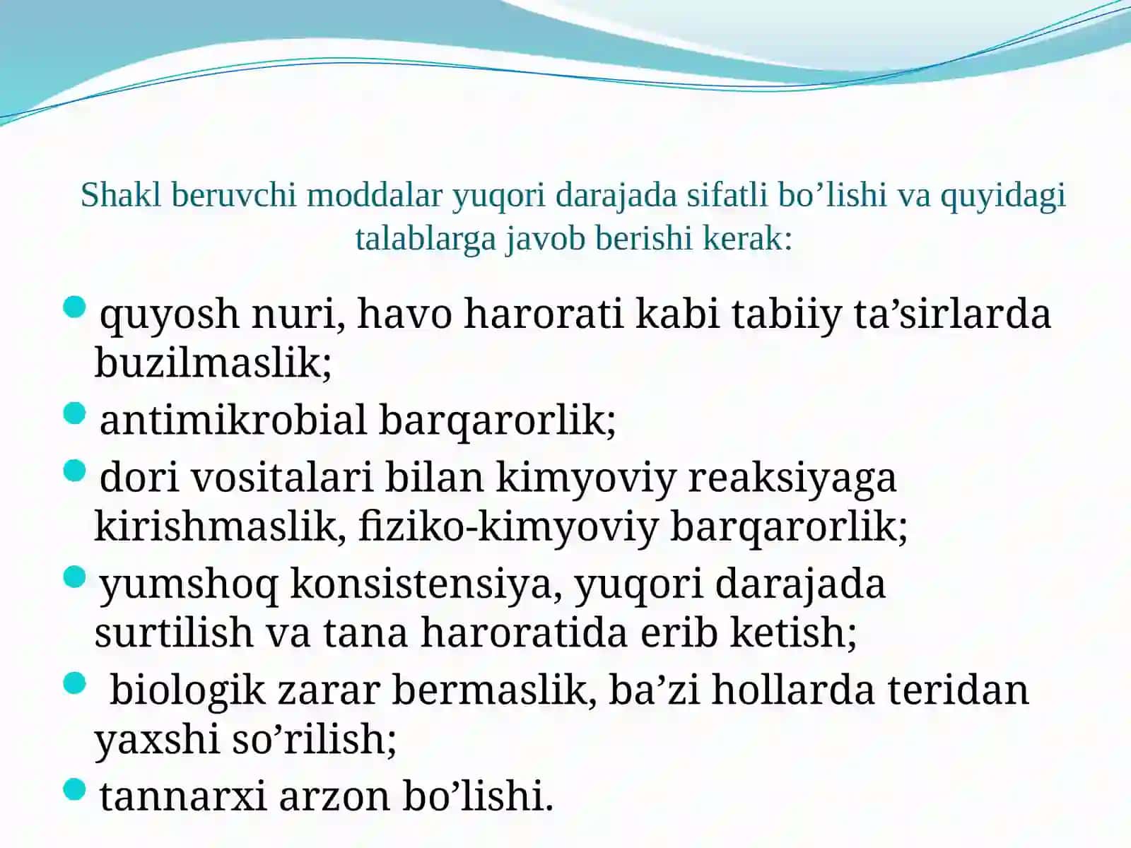 Yumshoq dori shakllari. 4