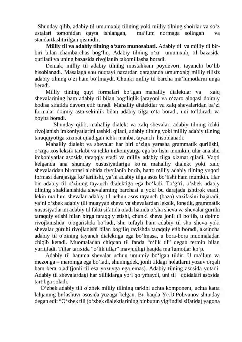 Oʻzbek adabiy tili va Shevalar 4