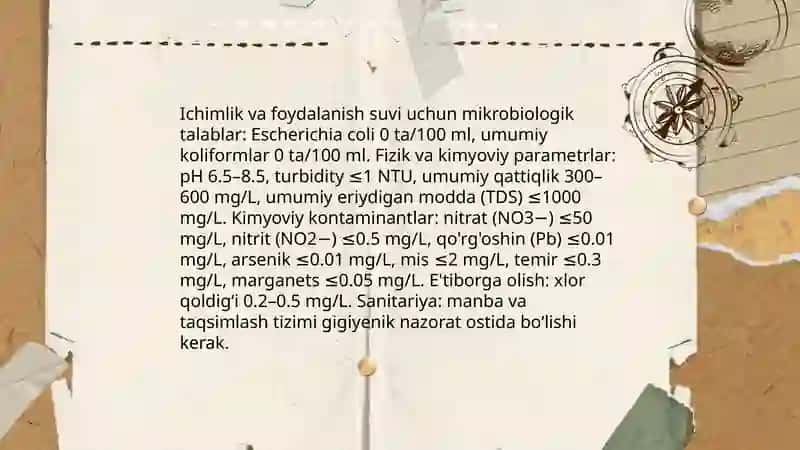 Atmosfera havosi, suv, tuproqning nomuvofiq omillarini gigiyenik reglamentlashga boʻlgan umumiy yondoshishlar 4