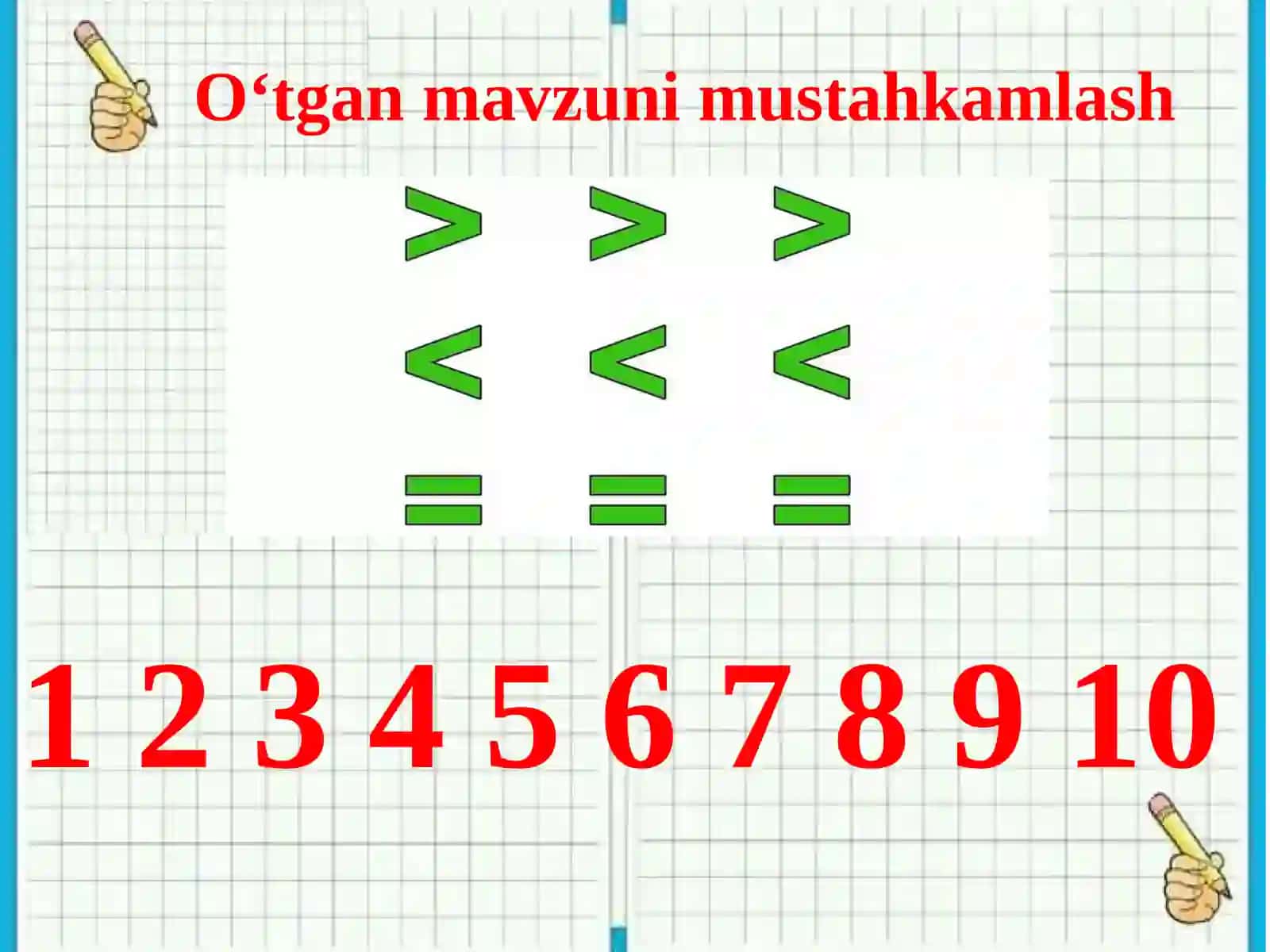 1-sinf matematika fanidan ” Hafta.Hafta kunlari “ mavzusida dars ishlanmasi 4