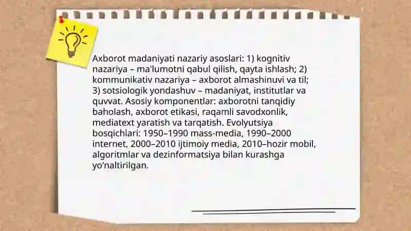 Media savodxonlik va axborot madaniyati evolyutsiyasi 4