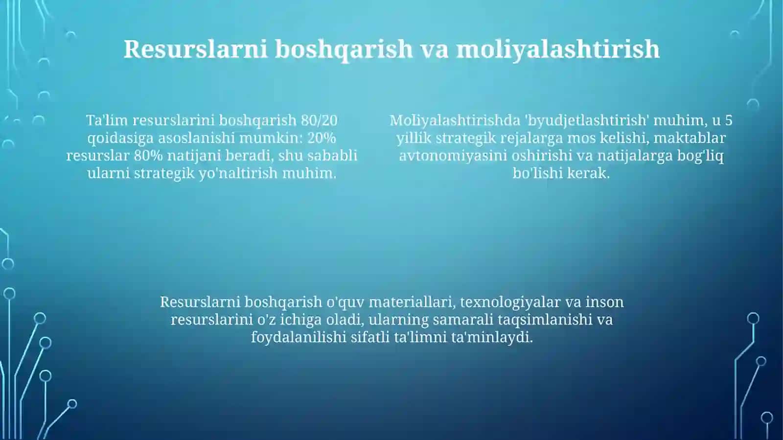 Taʼlim tizimini boshqarish tamoyillari 4