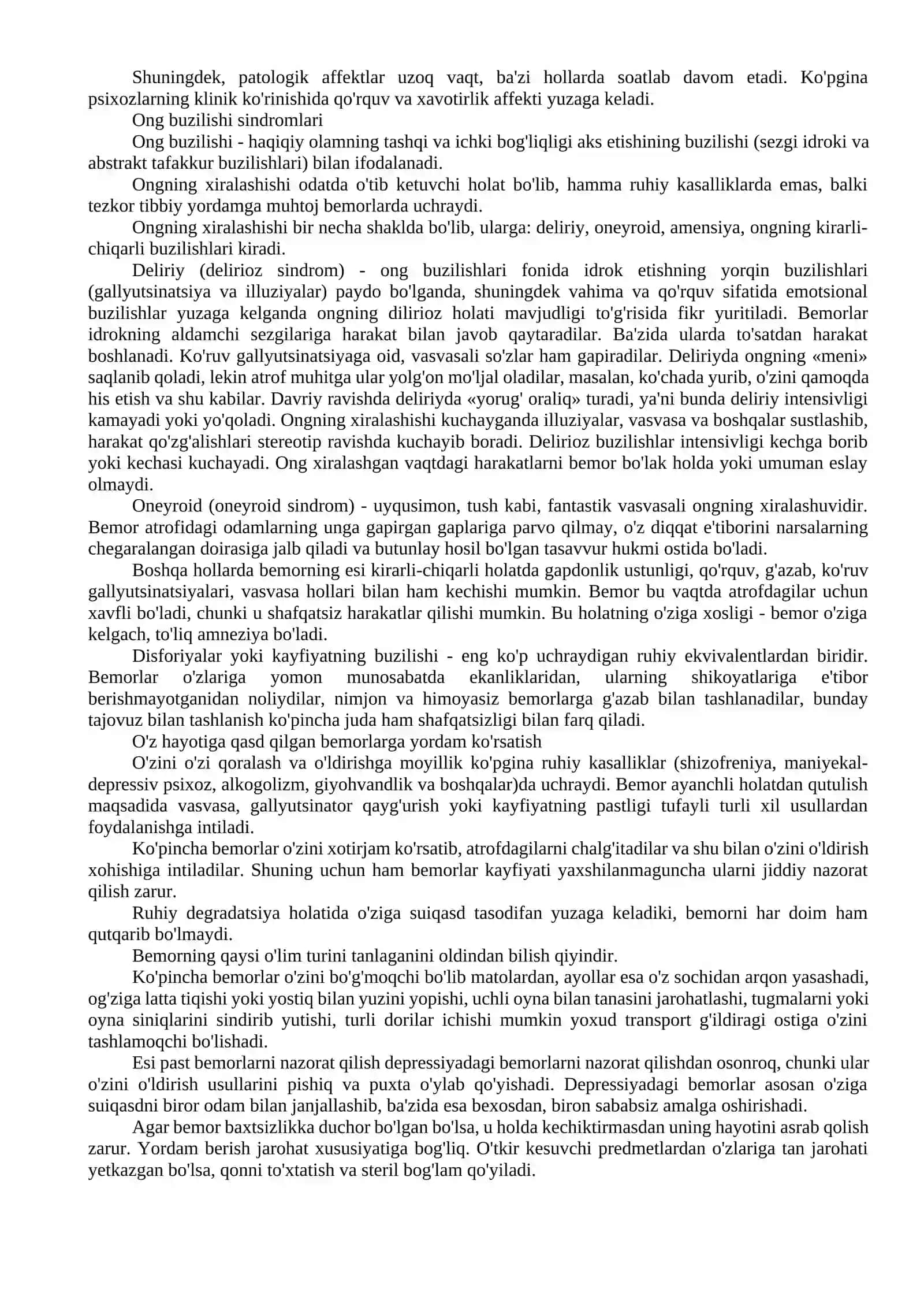 Epileptik vaisterik tutqanoqlarda hamda ruhiy kasalliklarning o'tkir davrida birinchi yordam ko'rsatish 4