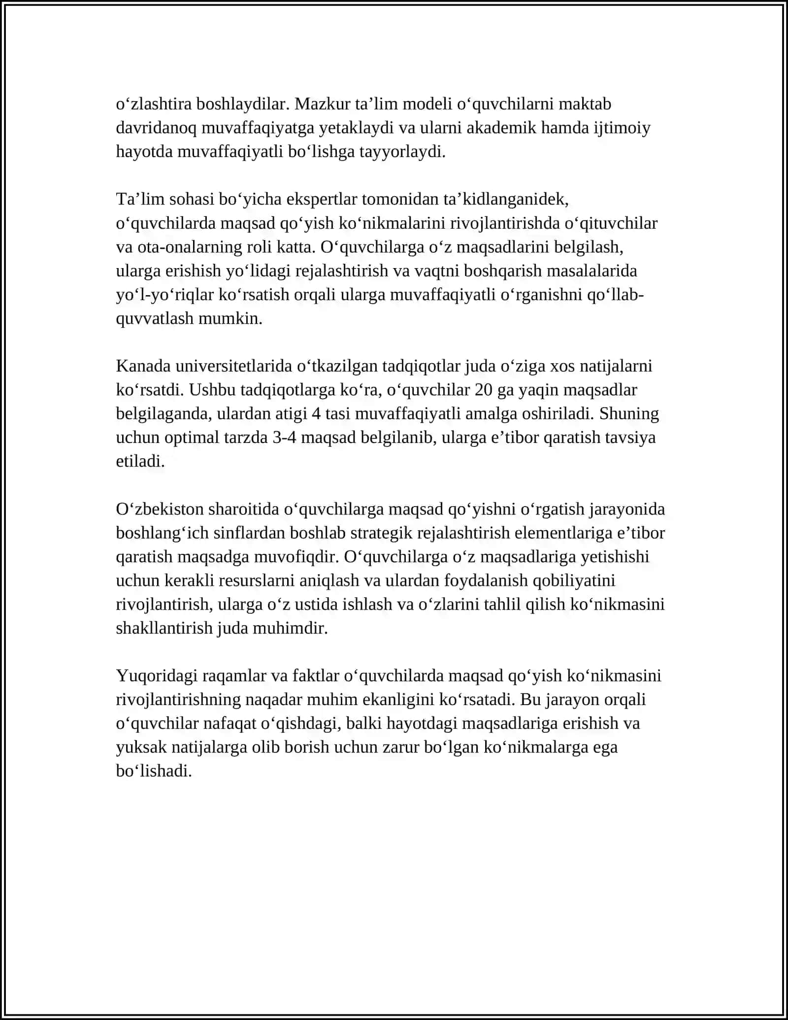 O‘QUVCHILARDA MA'SULIYAT XISINI SHAKILLANTIRISH 4