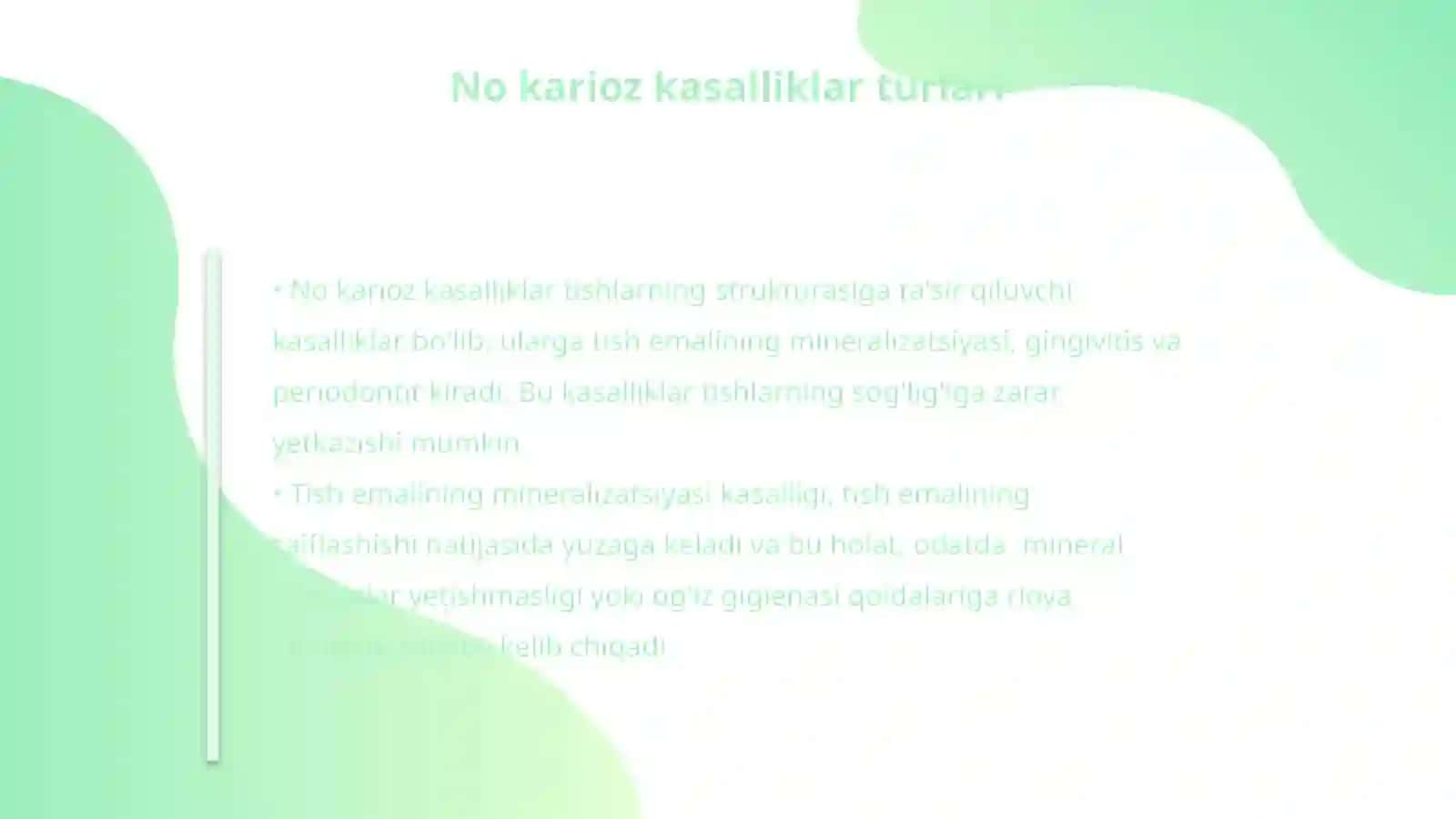 Stomatologiyada tish chiqgandan keyin uchrovchi no karioz kasalliklar 4