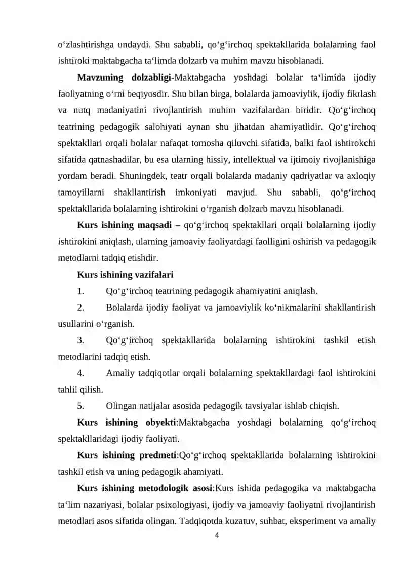 Qoʻgʻirchoq spektakllarida bolalarning ishtiroki 4