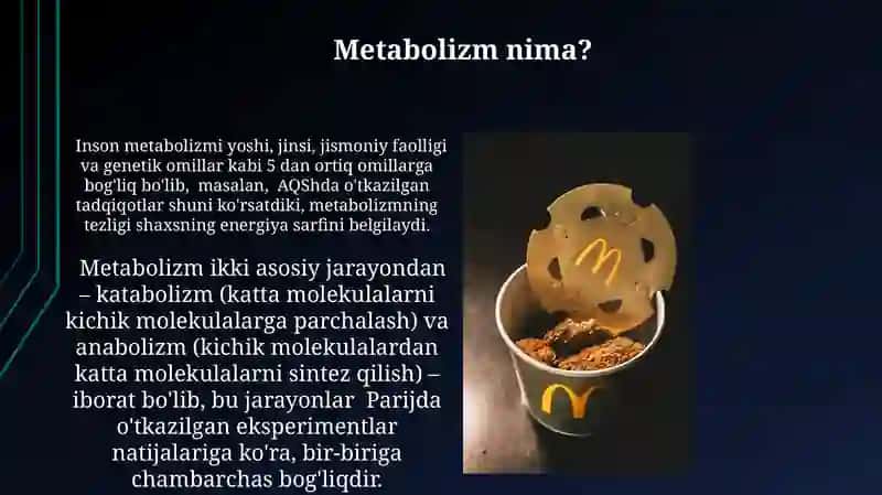 Sog'lom turmush tarzi va metabolizm 4