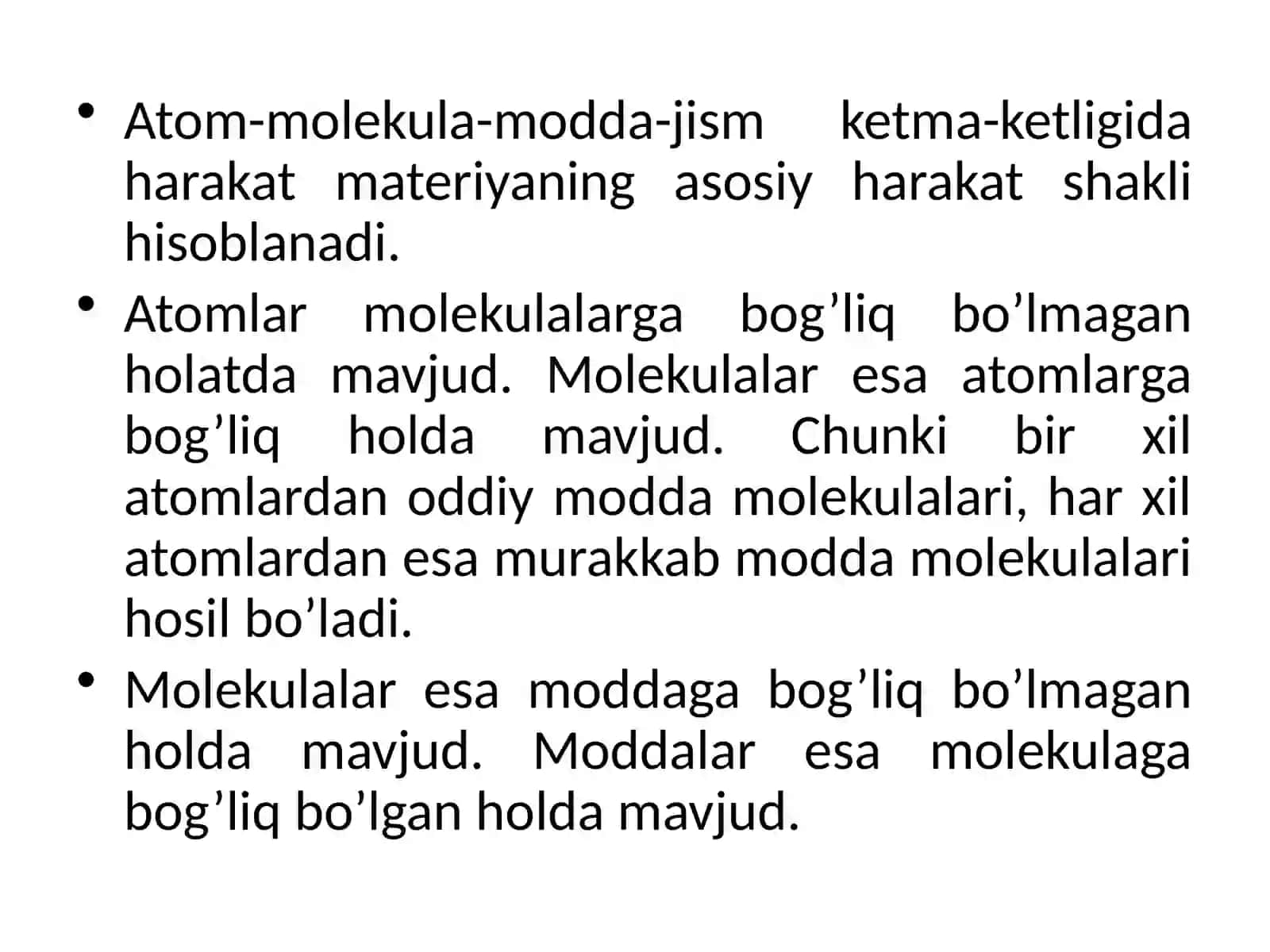 Atom-molekulyar ta'limot 4