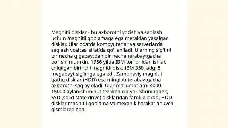 Ma'lumotlarni saqlash tarixiy vositalari 4