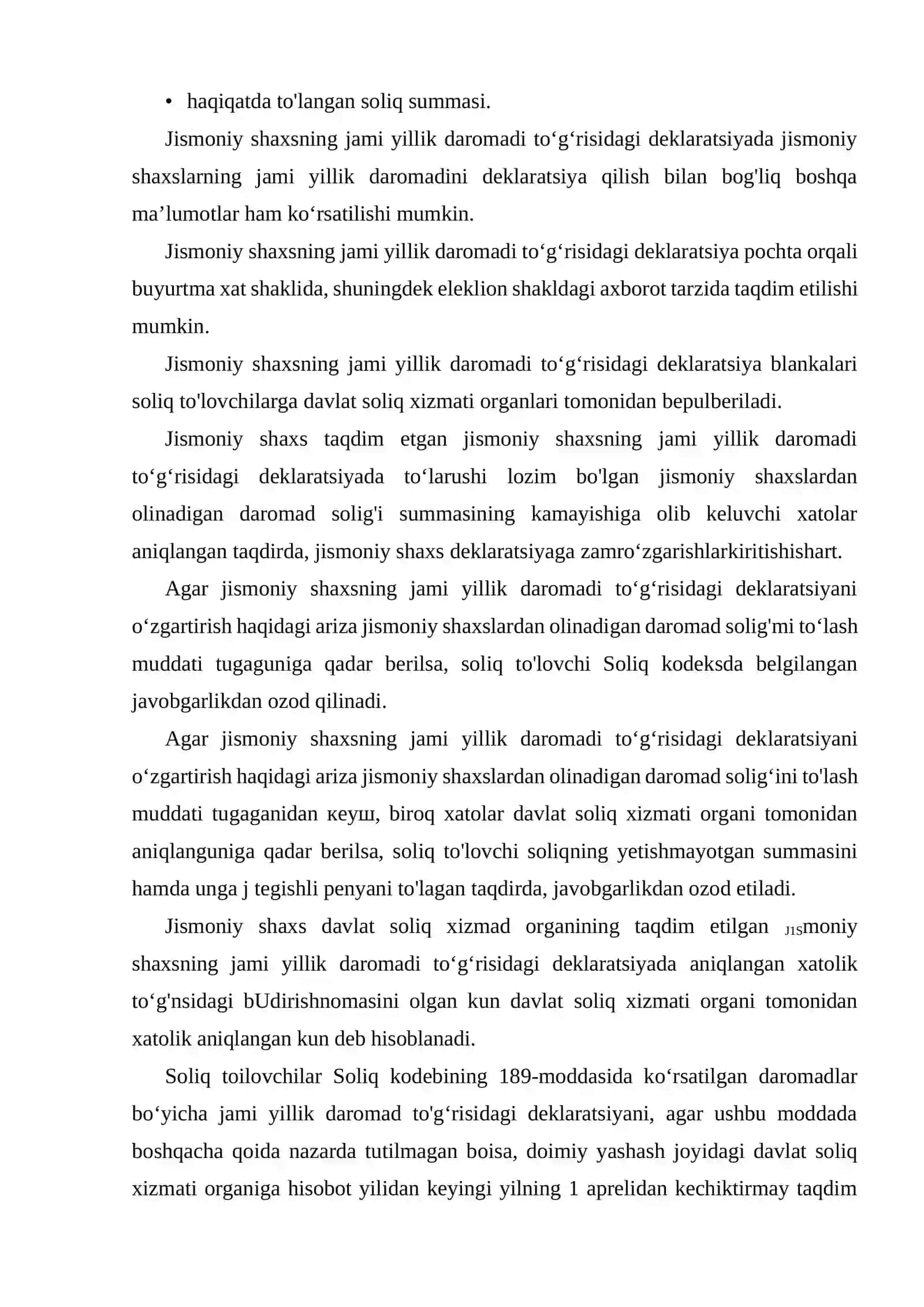 Jismoniy shaxslarning yillik daromadlarini deklaratsiyalash tartibi 4