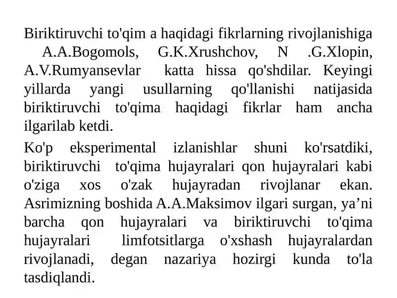 Ichki muhit to’qimalari 4