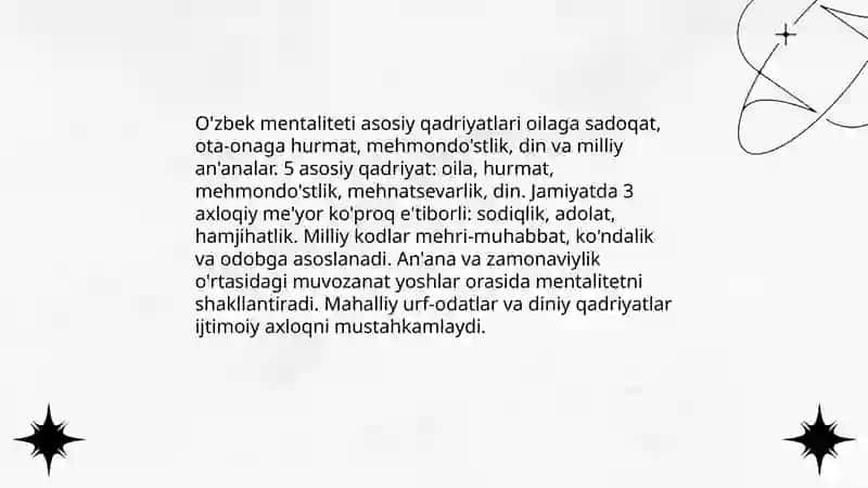Miliy xarakter, milliy ramzlar va mentalitet 4
