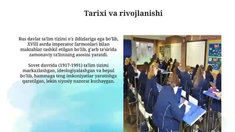 Rossiya davlat ta'lim tizimi 4