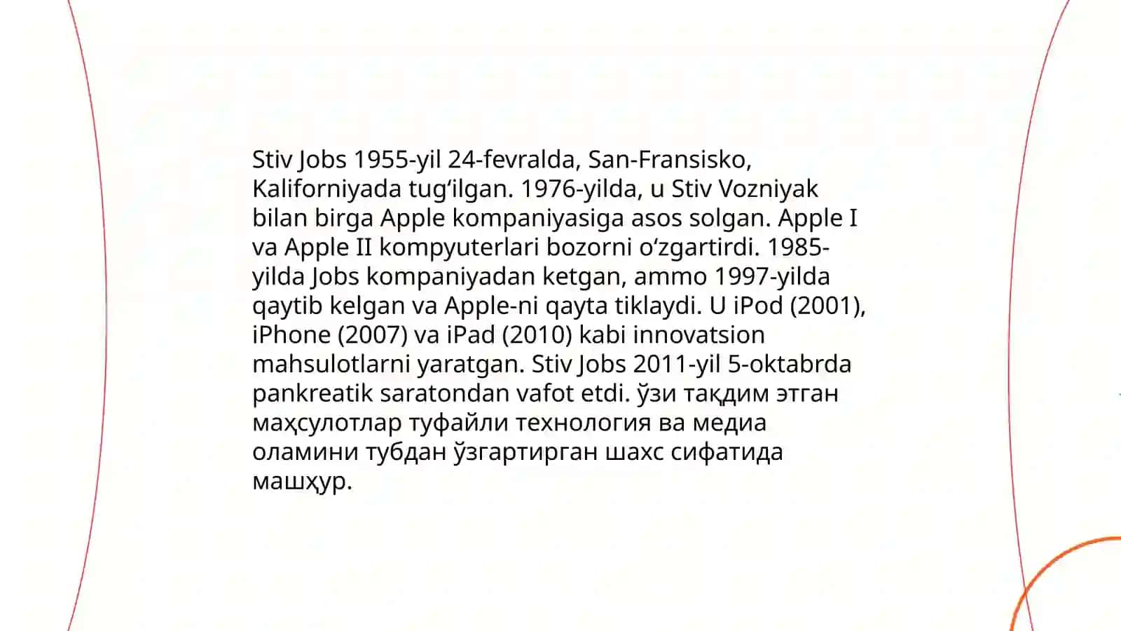 "Stiv Jobs" kitobining asosiy g'oyalari 4