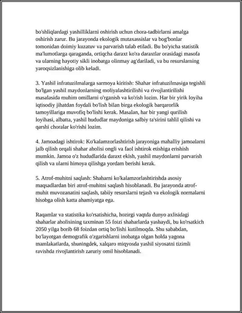 SHAXAR MUHITIDA KO'KALAMZORLASHTIRISHNING RO'LINI OSHIRING 4
