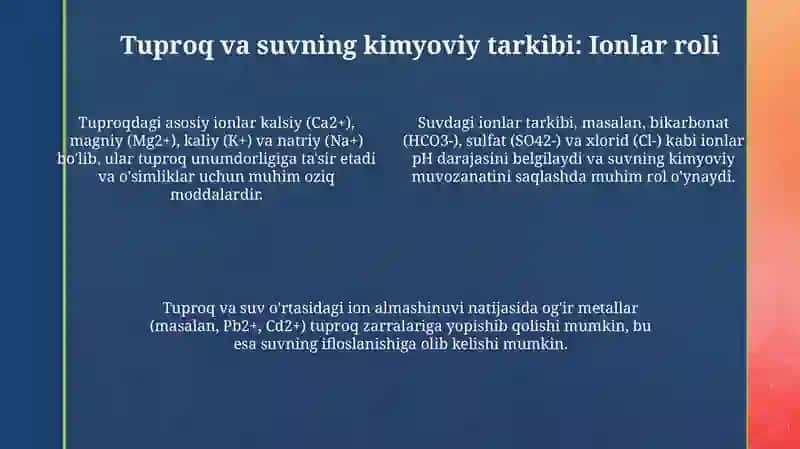 Ion bog'lanishning asoslari va ahamiyati 4