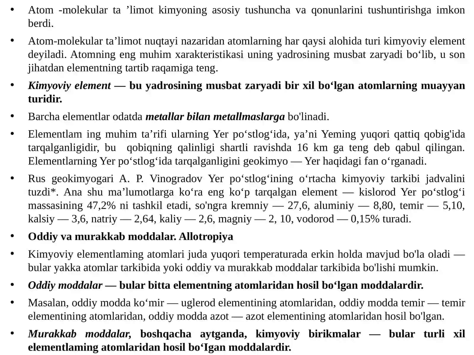 Kimyo ning maqsadlari va vazifasi 4