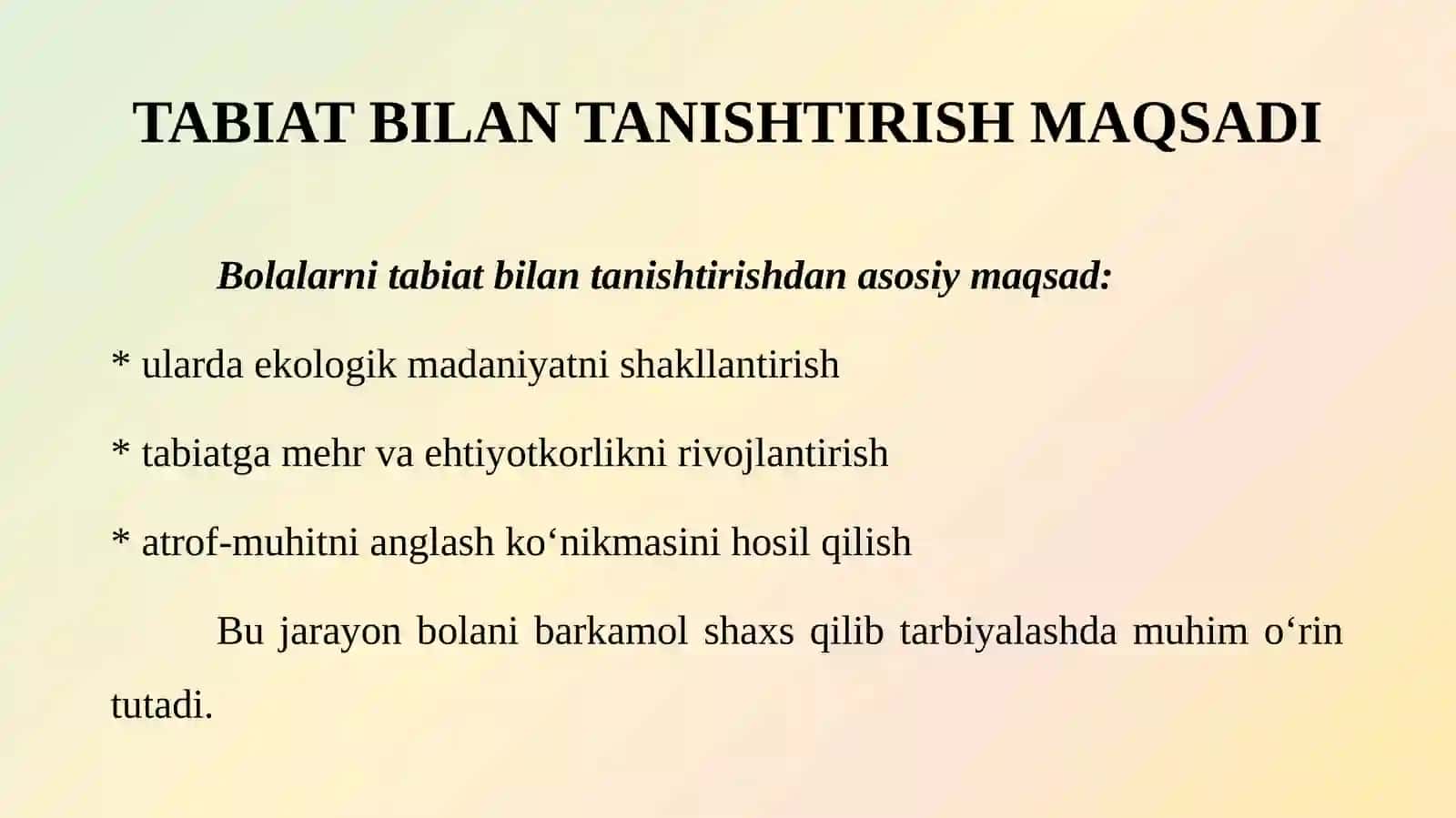 TABIAT BILAN TANISHTIRISH MAQSADI 4