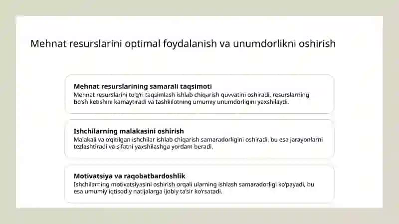 Asosiy fondlardan foydalanish va mehnat fondlari bilan qurollanish 4