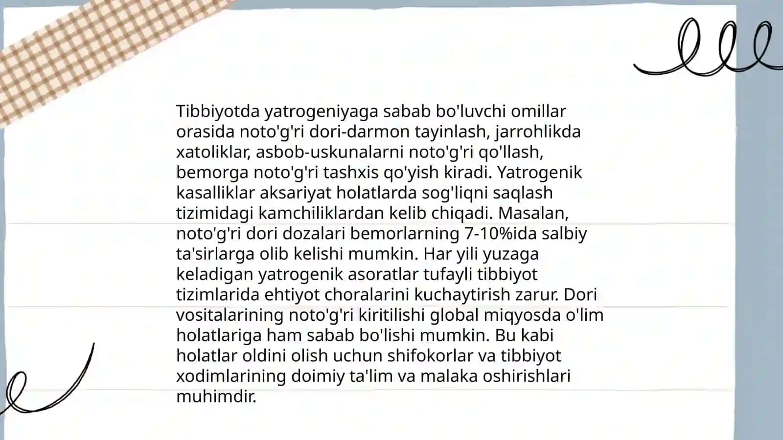 Yatrogeniya muammolari 4