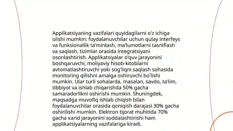 Applikatsiya haqida umumiy tushuncha 4