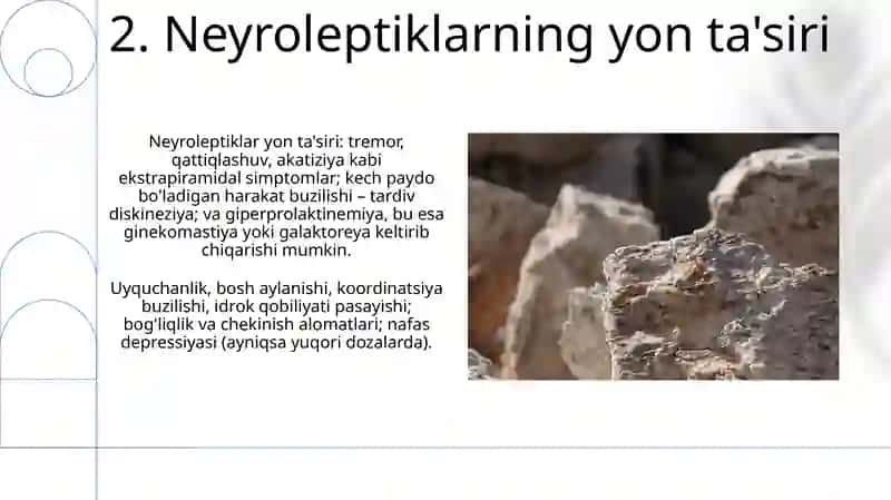 Sedativlar, neyroleptiklar, anksiolitlar, litiy tuzlari 4