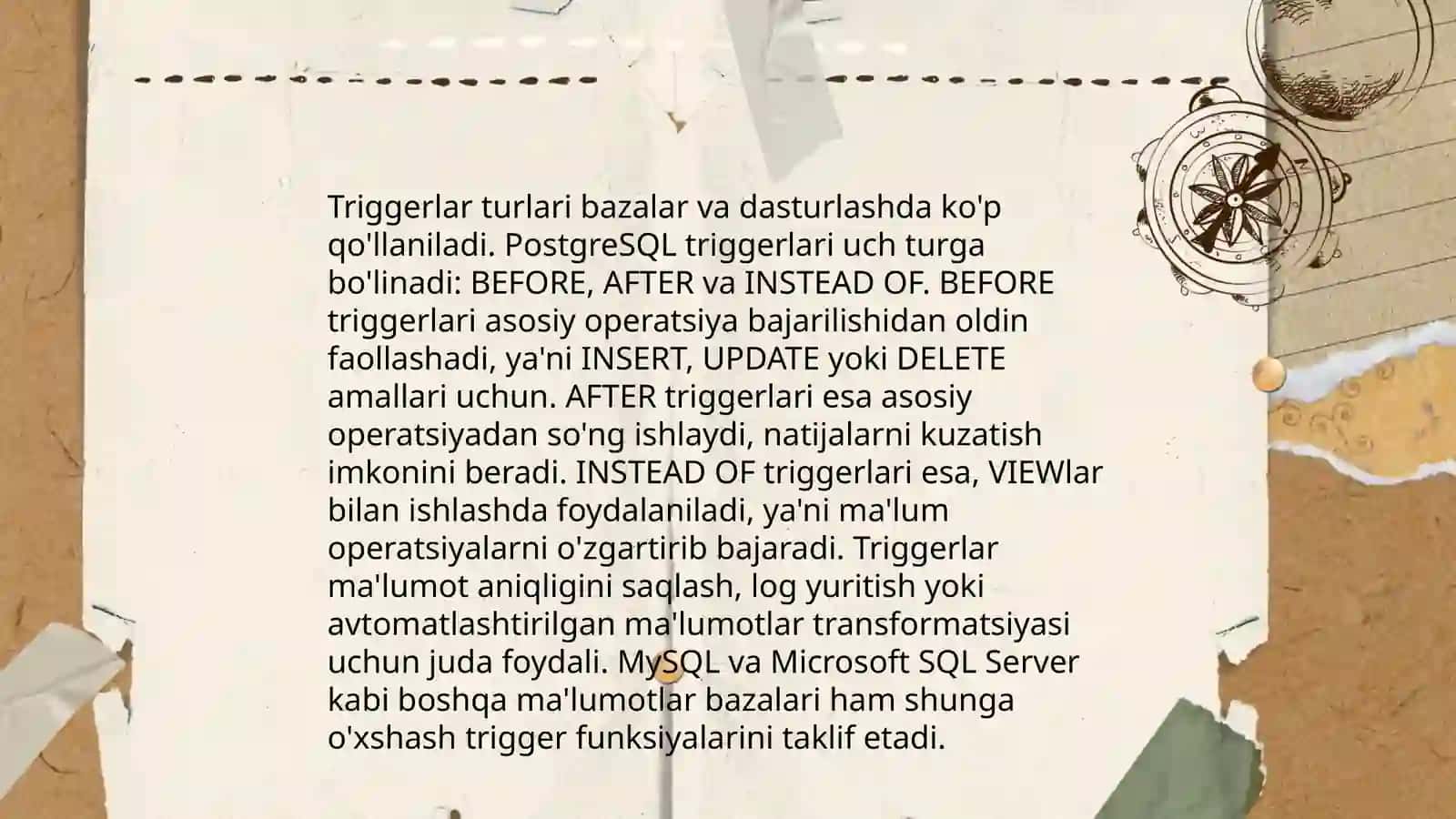 Triggerlar tushunchasi 4