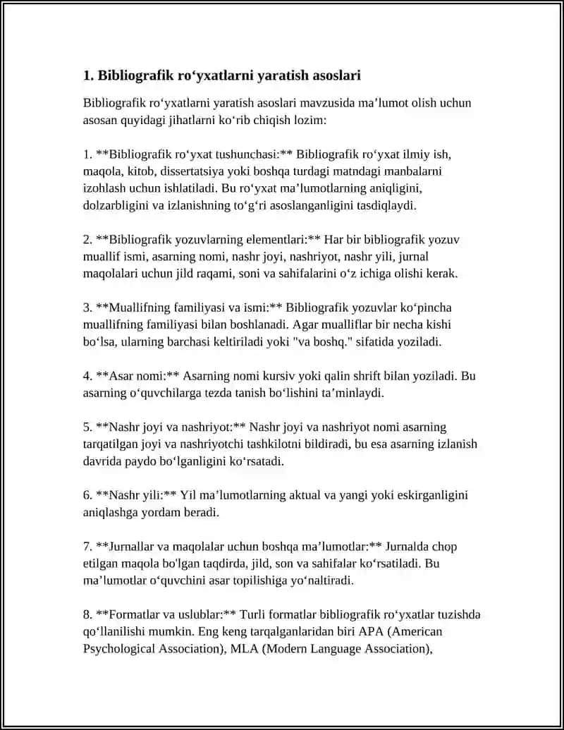 IJTIMOIY VA GUMANITAR FANLAR BO'YICHA BIBLIOGRAFIK RO'YXATLARNI YARATISH METODOLOGIYASI 4