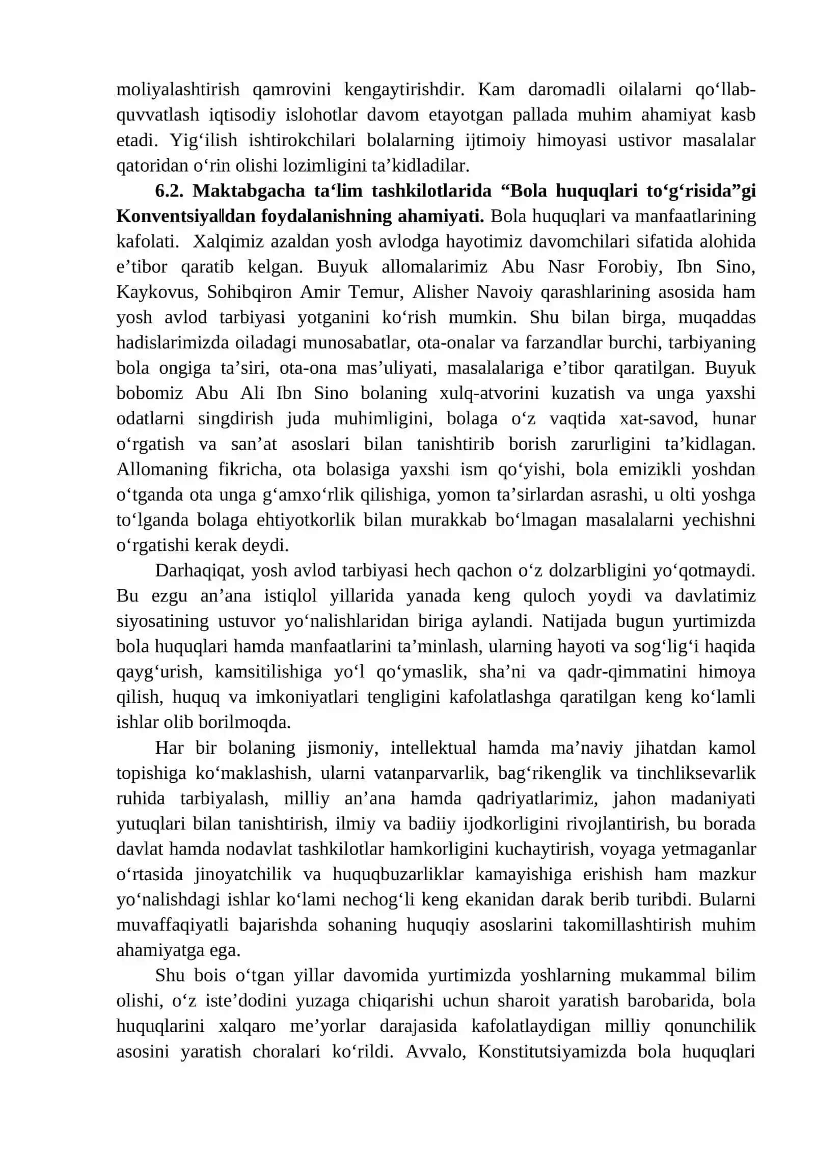 MAKTABGACHA TA’LIM TASHKILOTLARIDA “BOLA HUQUQLARI TO`G`RISIDAGI KONVENSIYA”DAN FOYDALANISH 4