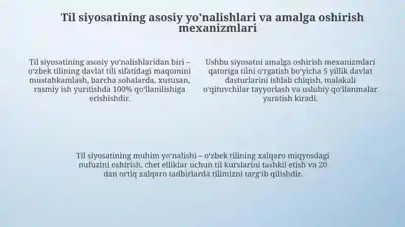 "Davlat tili" haqida qonunining hayotiy ahamiyati 4