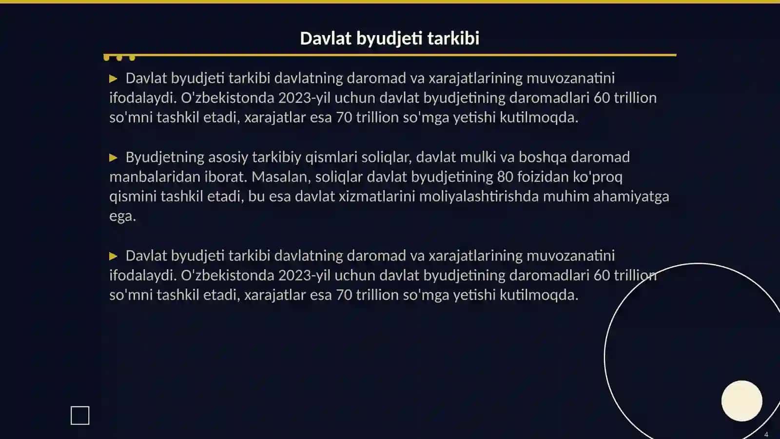 Davlatning byudjet-soliq siyosati 4