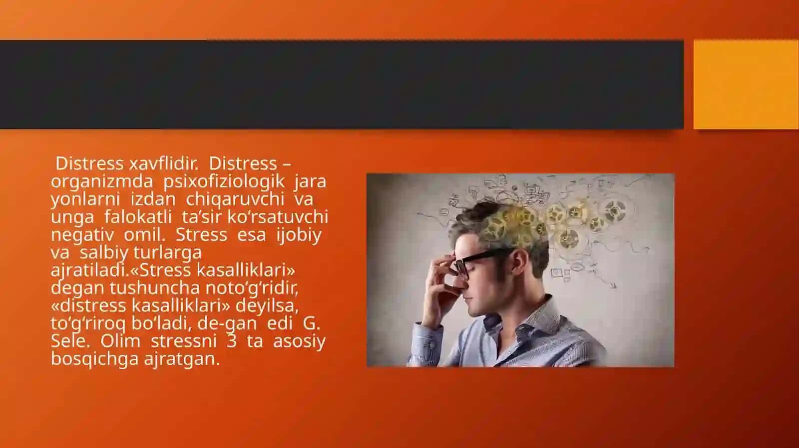 Sitress rivojlanishini zamonaviy nazariyasi 4