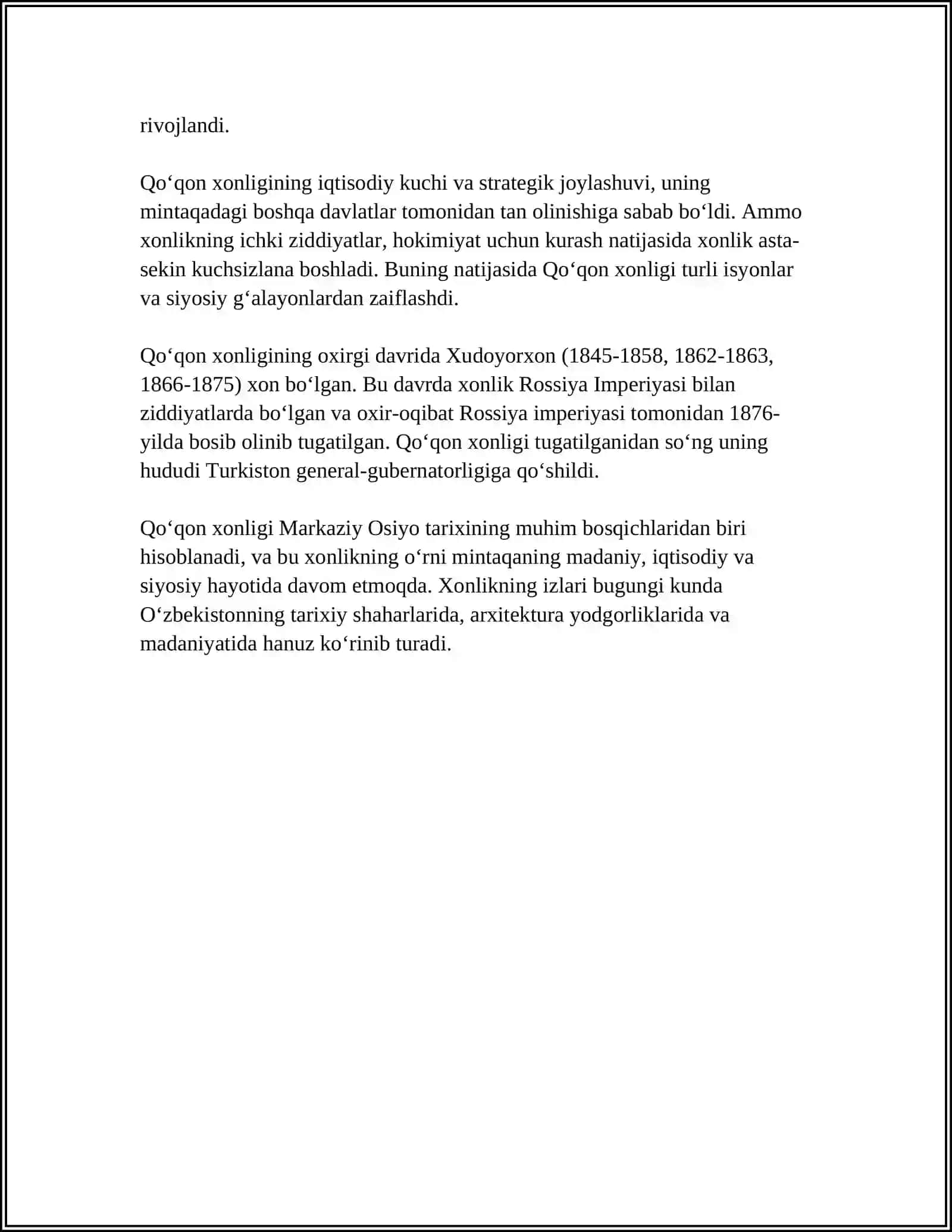 QO'QON XONLIGI 4