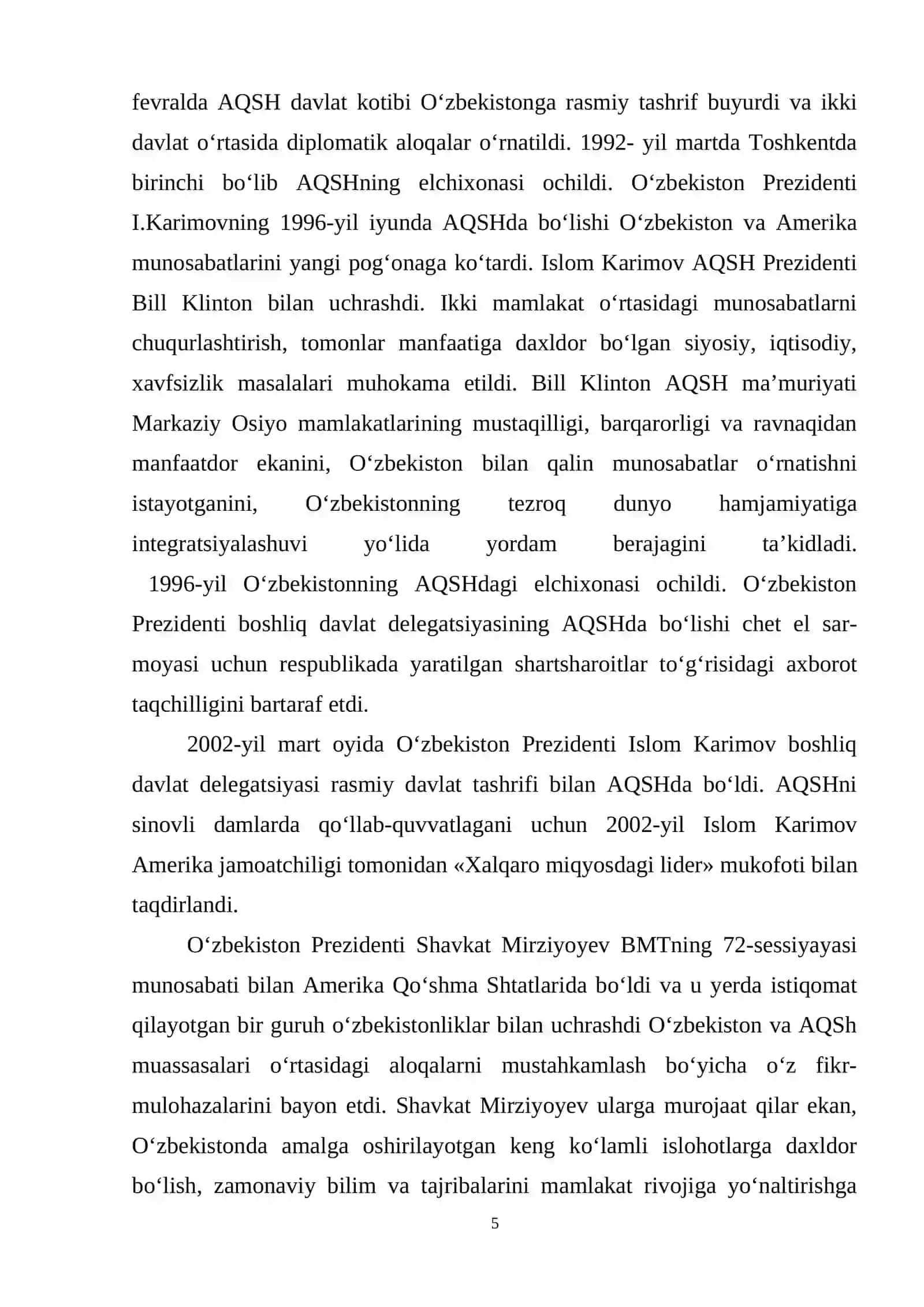O`zbekiston tashqi siyosati 4