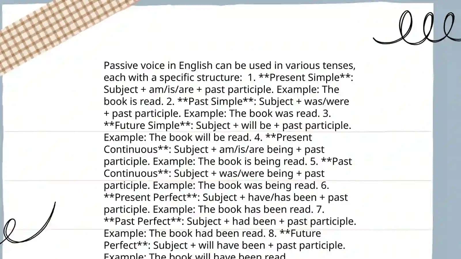 Passive voice 4