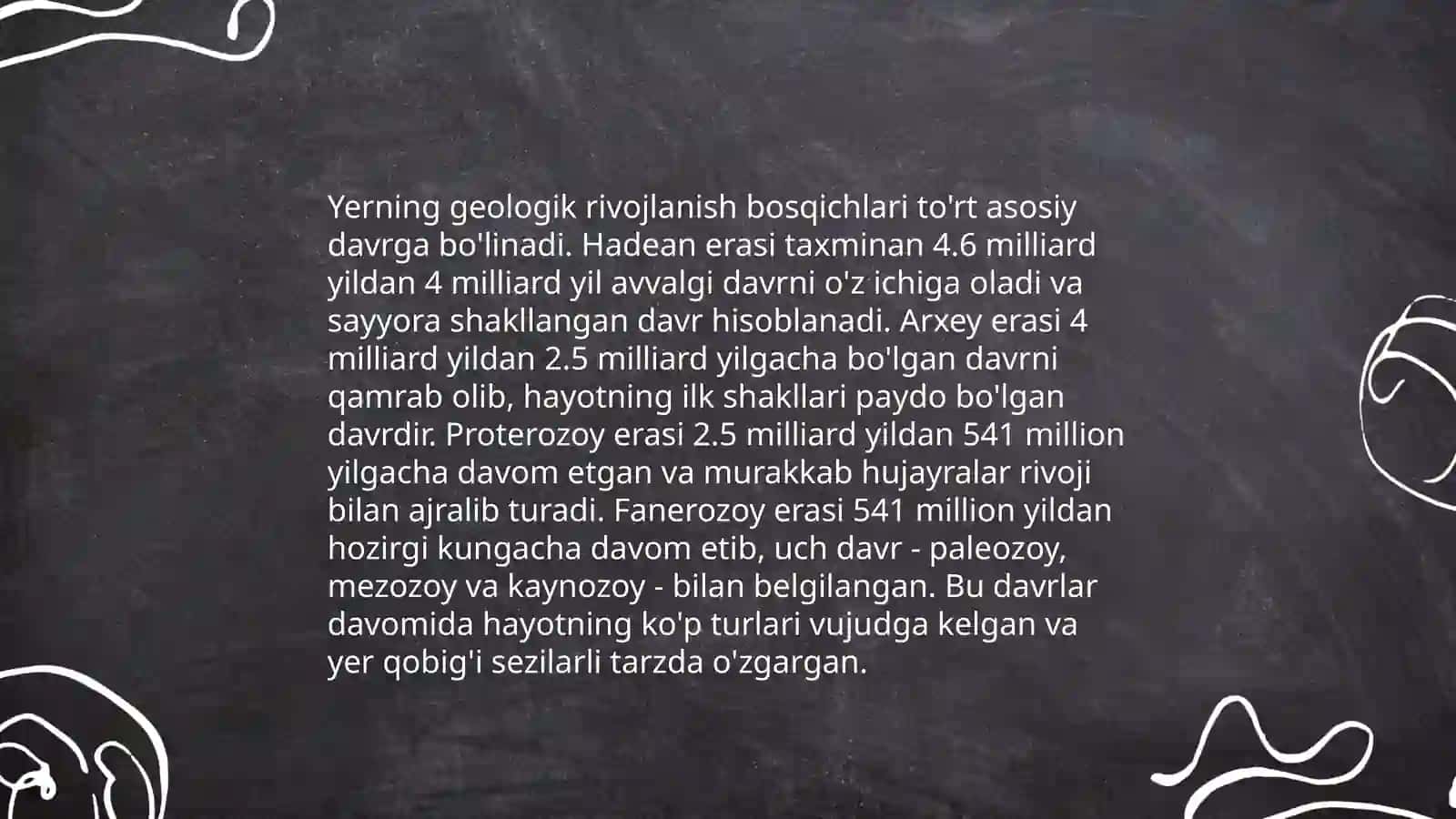 Yerning paydo boʻlishi tuzilishi va kimyoviy tarkibi 4