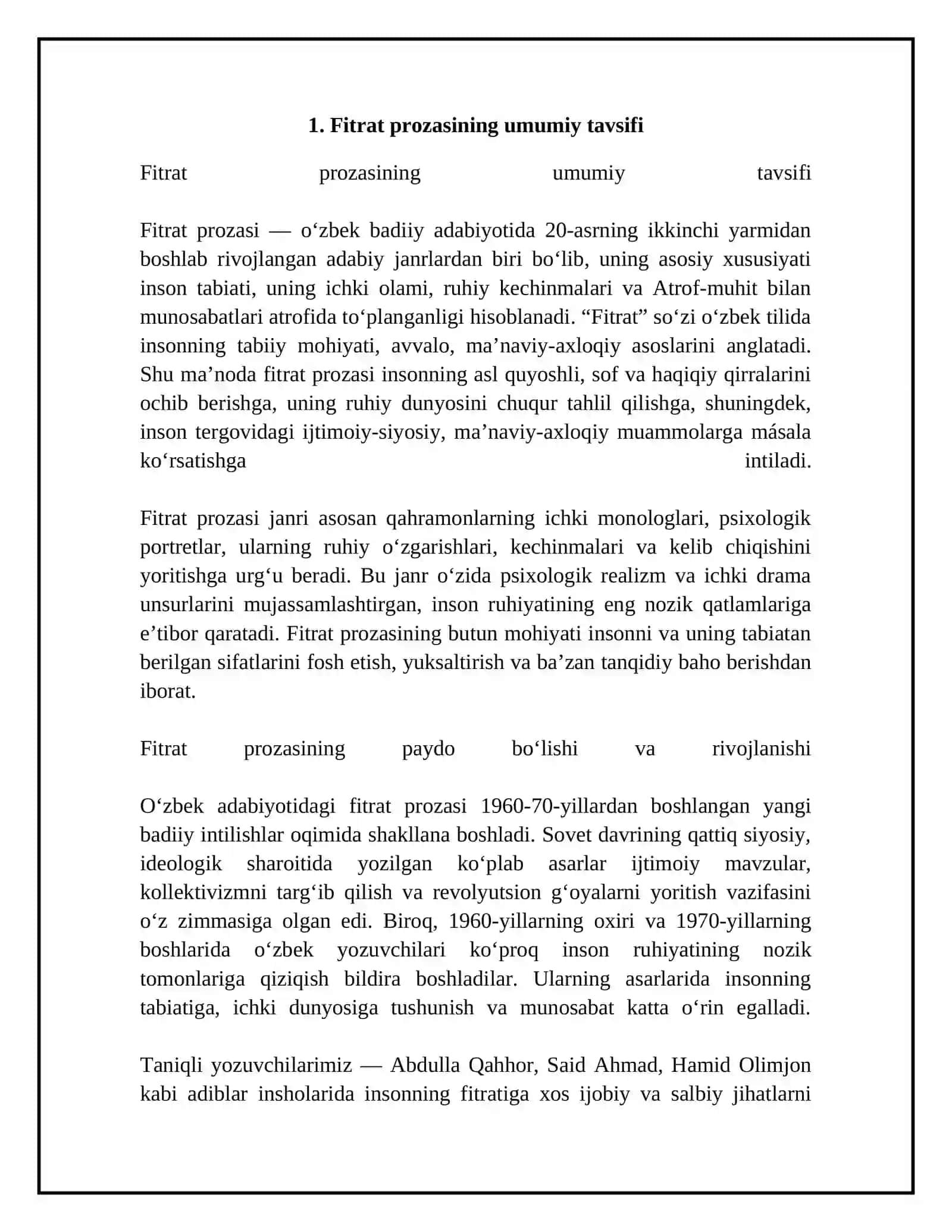 Fitrat prozasida davlat illatlarining fosh qilinishi 4