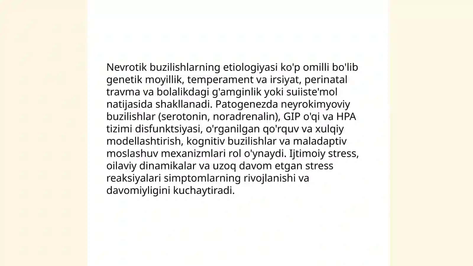Nevrotik kasalliklarning psixokorrektsiyasi va psixoterapiyasi 4