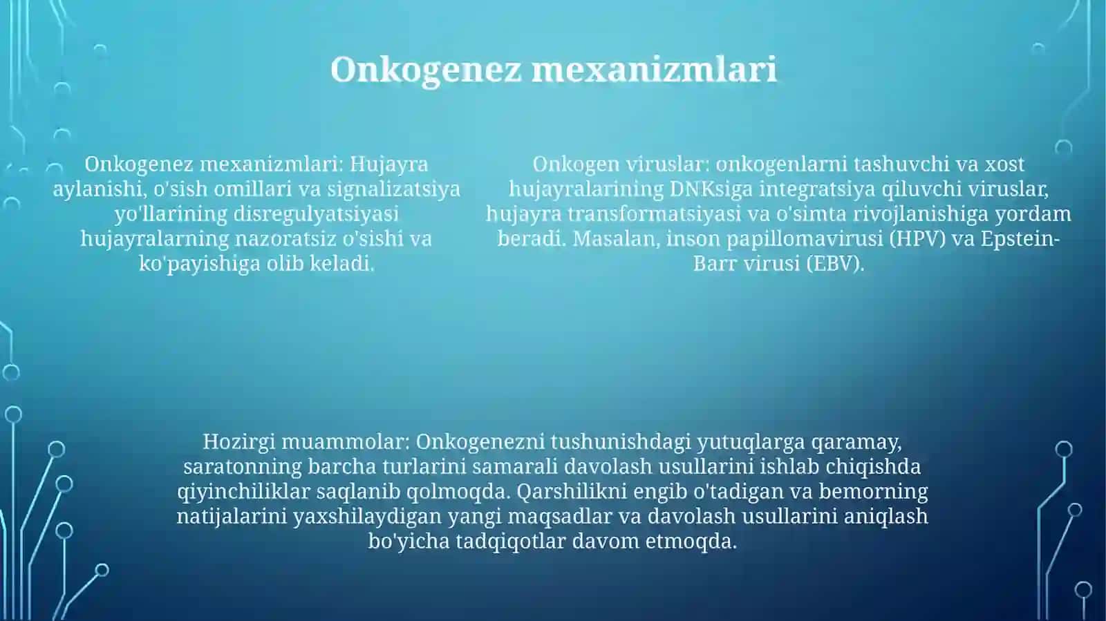 Onkogen Viruslar Va Ularning Hozirgi Kundagi Muammolari 4