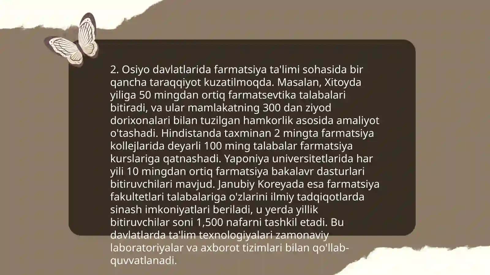Osiyo mamlakatlarida farmatsiya sohasi tarixi 4