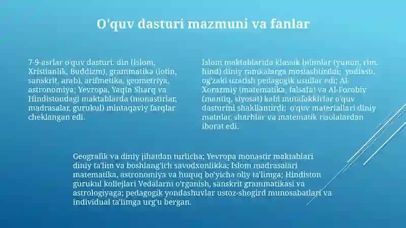 Maktab tarbiyasi va pedagogika fikri tarixi 4