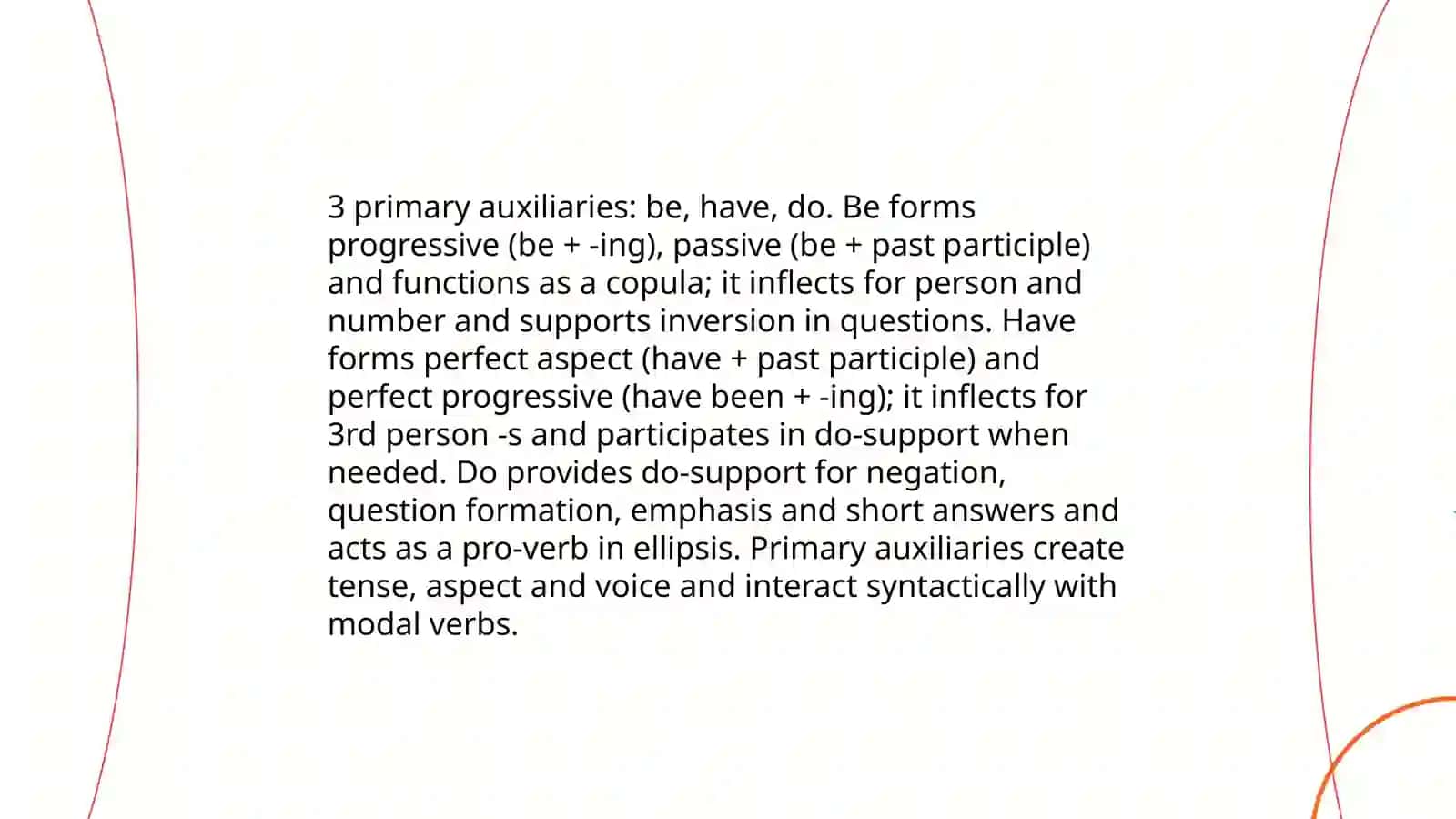 Types of auxiliary words and their function. Category of mood in the verb and lexico-grammatical peculiarities of modal verbs 4