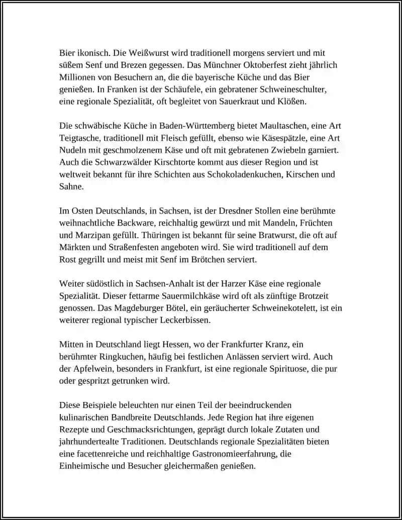 Regionale Spezialitäten in Deutschland 4