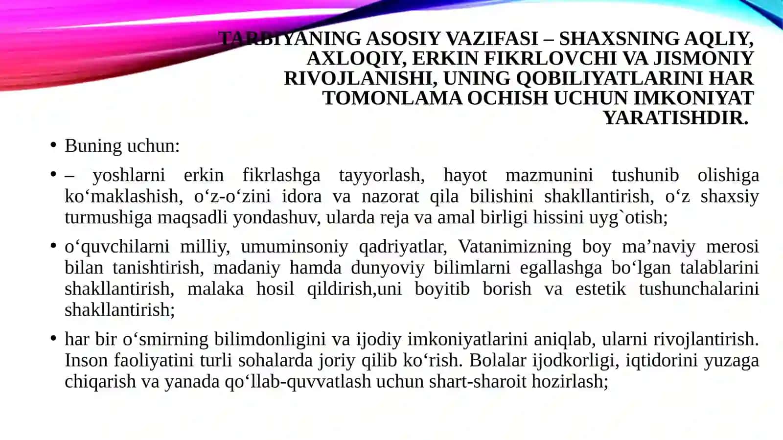 Tarbiyai jtimoiy-tarixiy jarayon sifatida 4