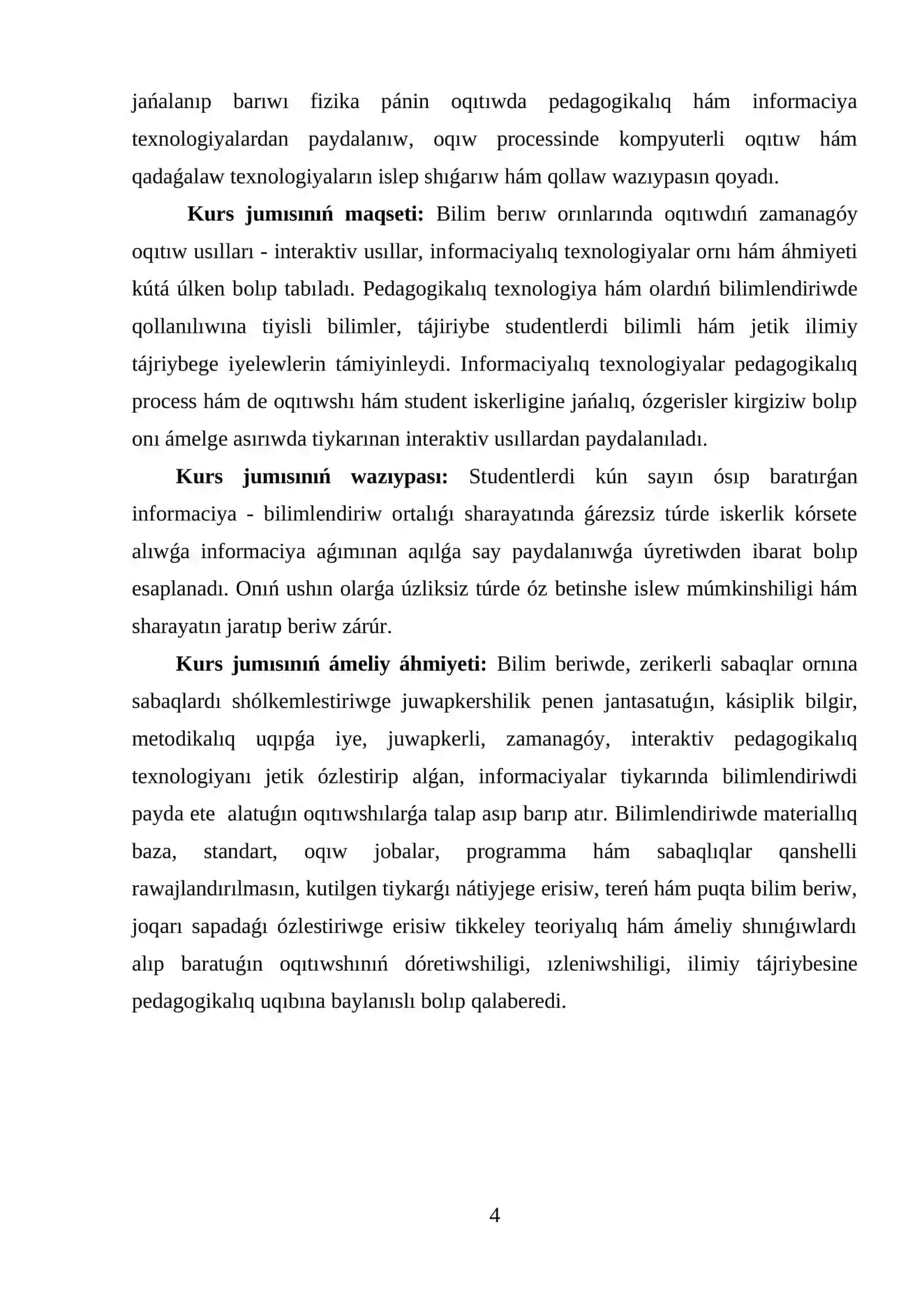Fizika táliminde informaciya texnologiyaların engiziw 4