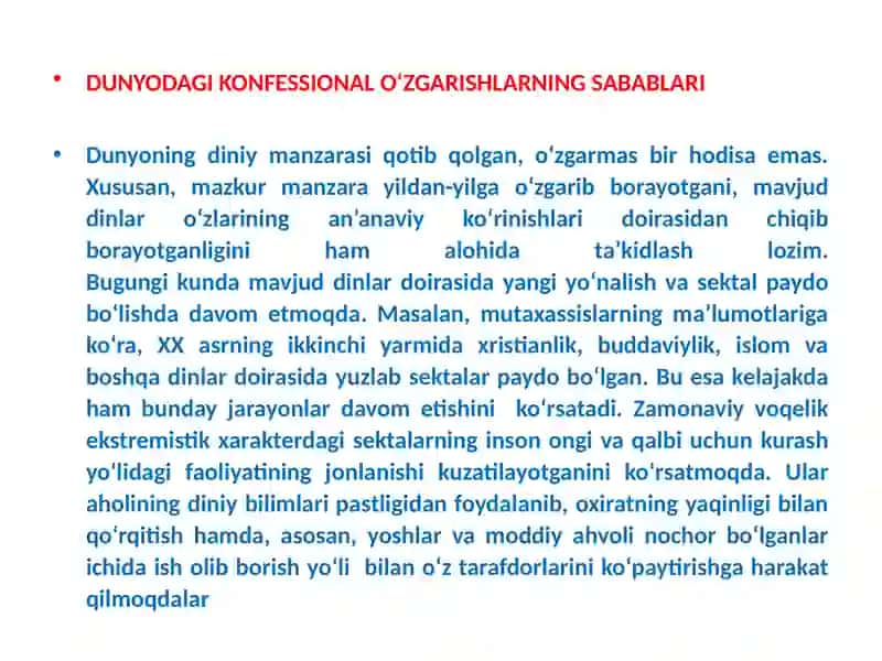 Konfessiya Tushunchasining Mazmun-Mohiyati 4
