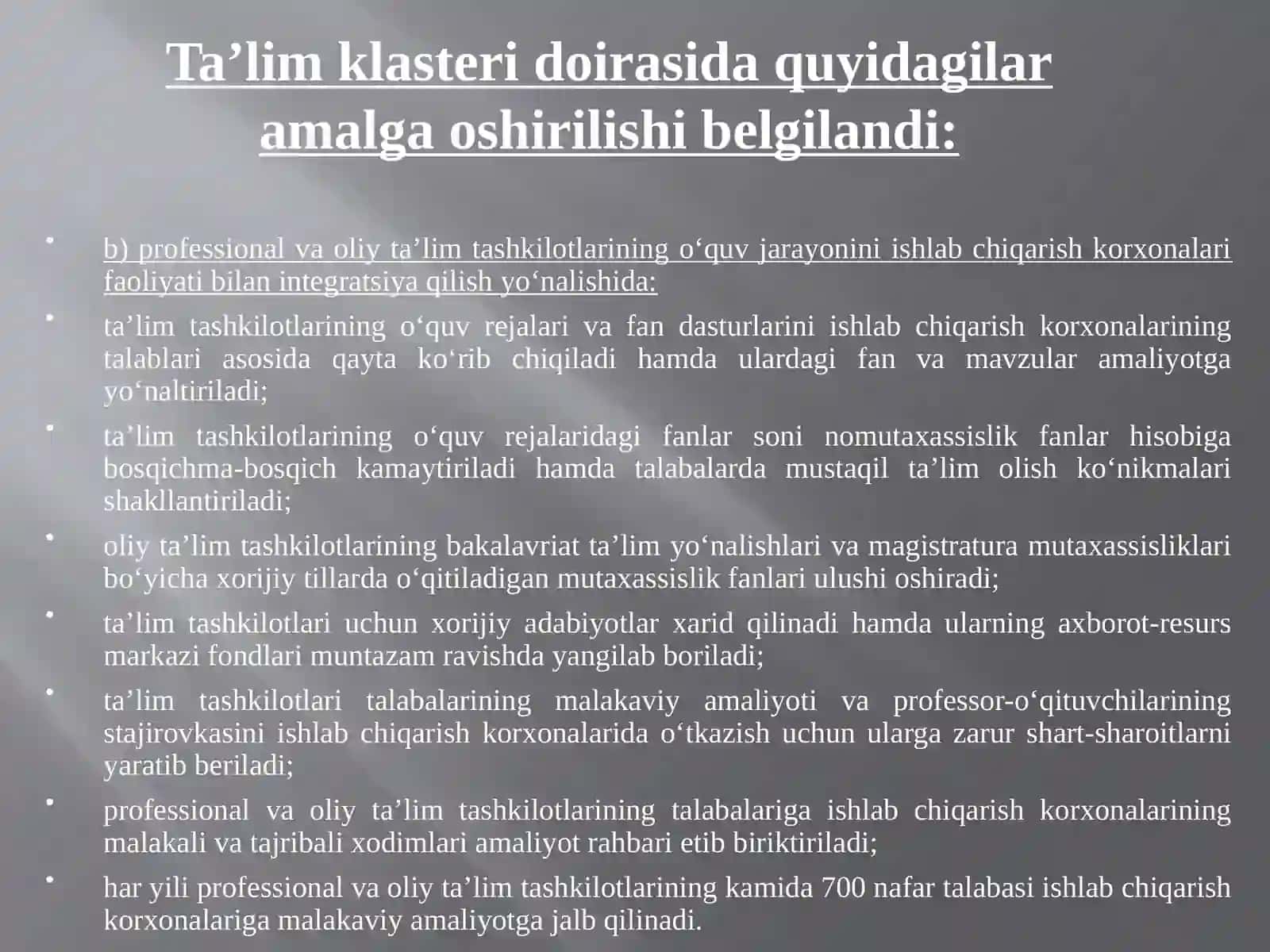 NEFT VA GAZ SOHASIDA TA’LIM-ISHLAB CHIQARISH KLASTERI TASHKIL ETILDI 4