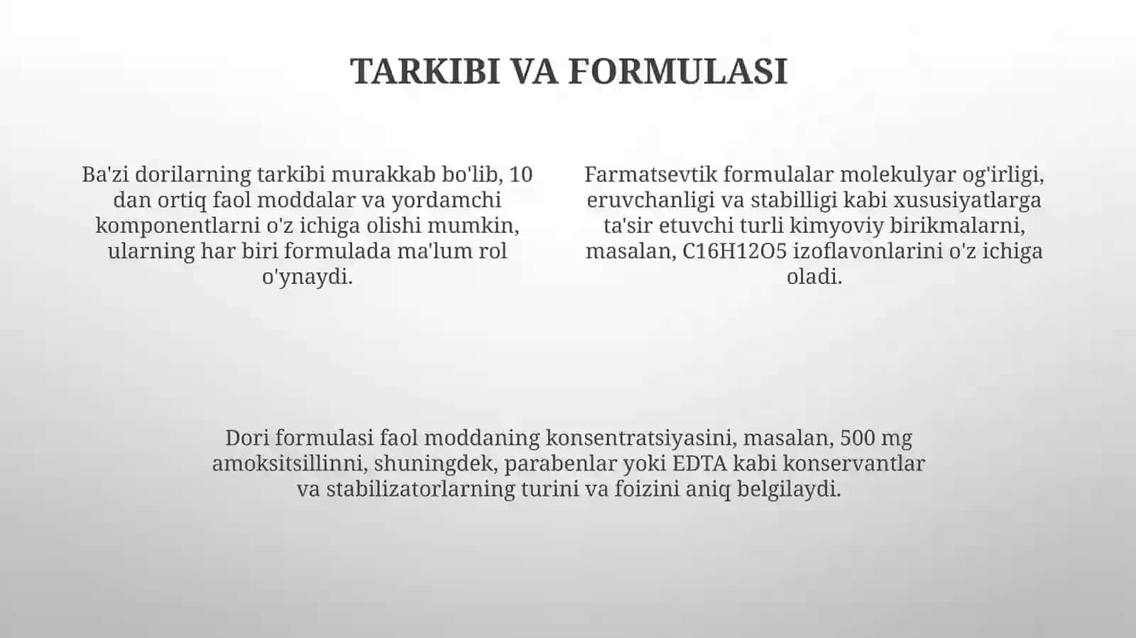 Tibbiy va kosmetologik amaliyotda qo'llaniladigan dorivositalari 4