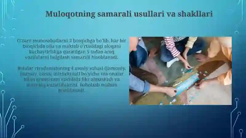Ota-onalar bilan hamkorligni yõlga qõyishning pedagogik-psixologik shart-sharoitlari 4