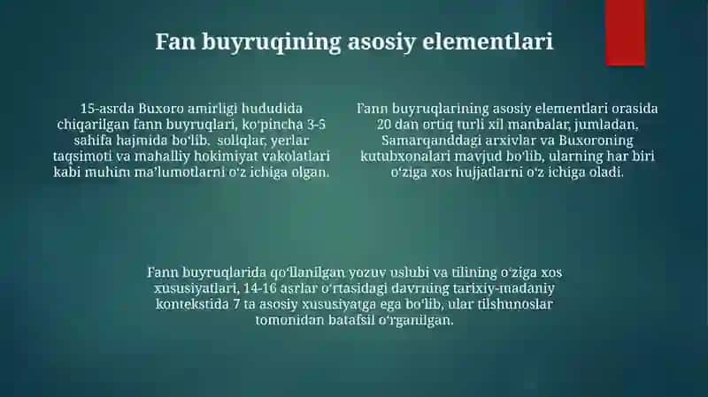 Ilm fanning tartibiy elementlari 4